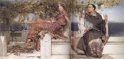 Alma-Tadema, Sir Lawrence The Conversion of Paula by Saint Jerome (mk23) oil painting picture wholesale